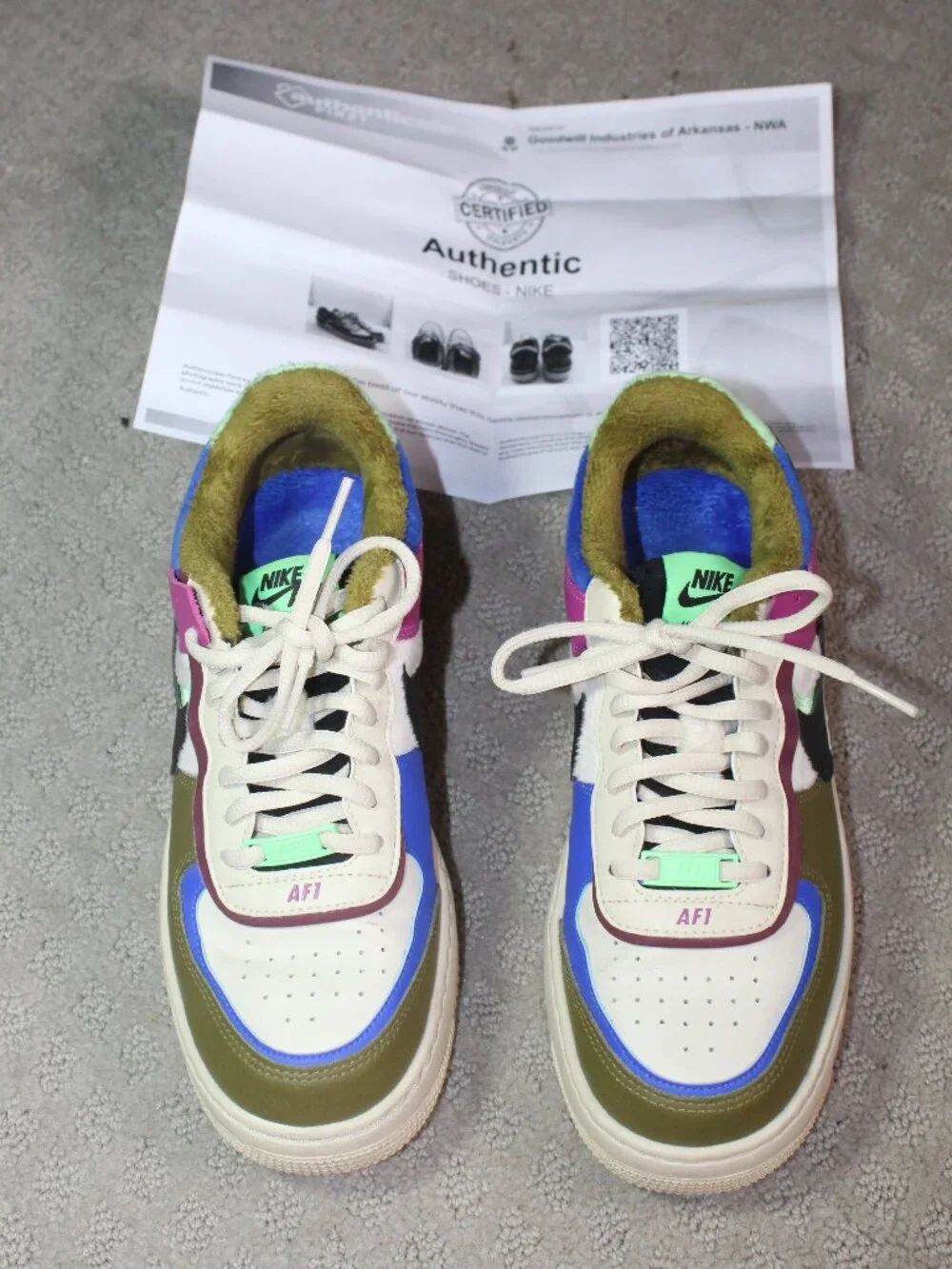 Nike Women’s  Size 7.5 Air Force 1 Shadow SE (Cactus Flower) CT1985-500